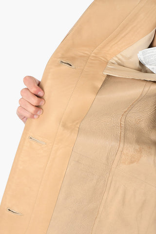 MM0 Jacke mit Lederdetails und Gürtel