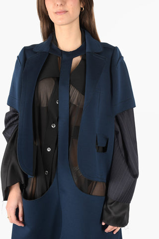 MM0 short sleeve coat with cut out details