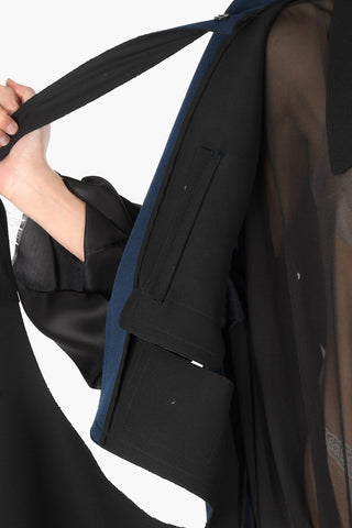 MM0 short sleeve coat with cut out details
