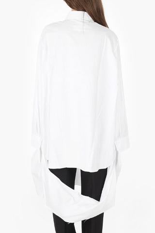 MM0 cut out details oversized shirt