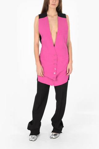 MM6 two-tone back adjuster vest