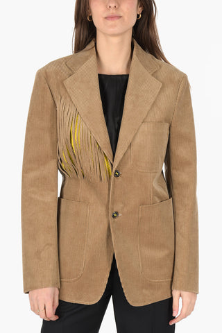 MM0 Zweiknopf-Cordjacke mit Klassischem Revers