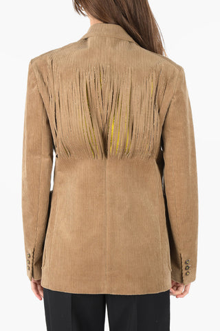 MM0 Zweiknopf-Cordjacke mit Klassischem Revers