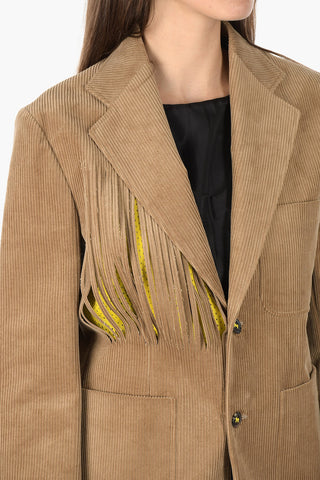 MM0 Zweiknopf-Cordjacke mit Klassischem Revers