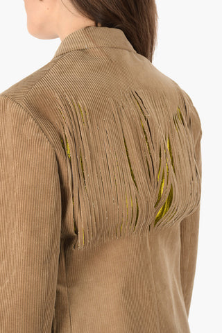 MM0 Zweiknopf-Cordjacke mit Klassischem Revers