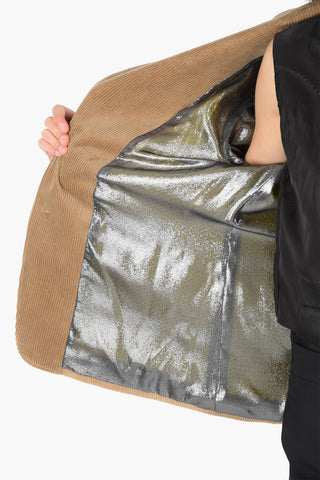 MM0 Zweiknopf-Cordjacke mit Klassischem Revers