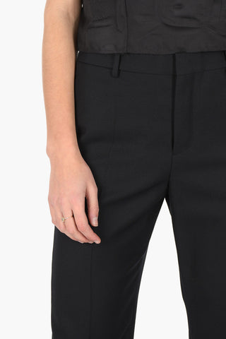 MM4 high waist straight pants with side pockets
