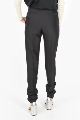 MM4 wool and silk straight pants