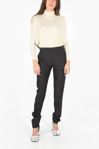 MM4 wool and silk straight pants