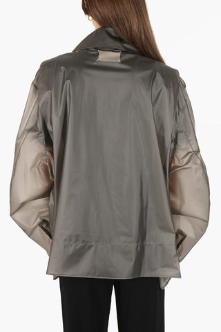 MM1 giubbotto biker oversized con chiusura zip