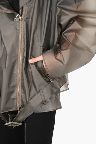 MM1 giubbotto biker oversized con chiusura zip