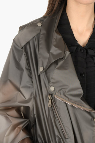 MM1 giubbotto biker oversized con chiusura zip