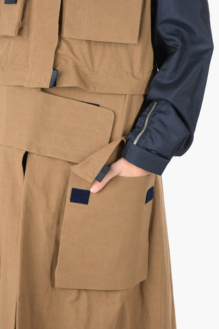 MM1 half zip utility coat