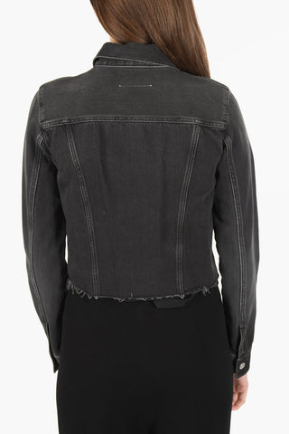 MM6 denim cropped jacket