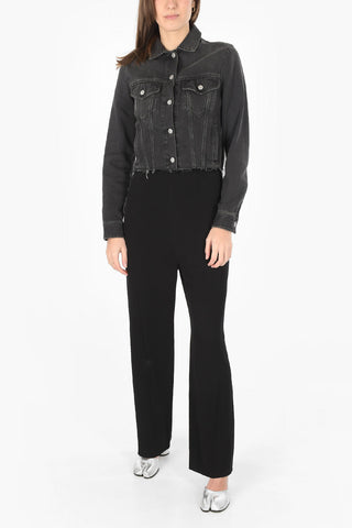 MM6 denim cropped jacket