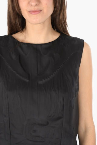 MM0 sleveless top with Embossed Pattern