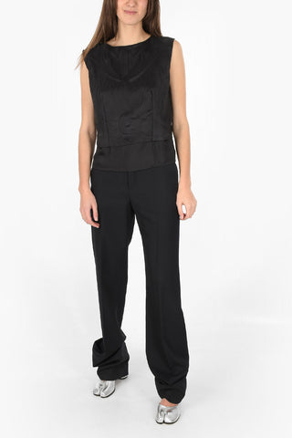 MM0 sleveless top with Embossed Pattern