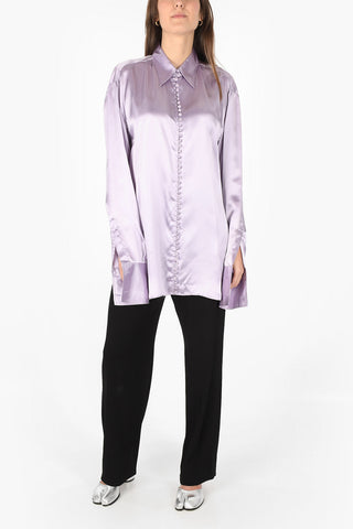 MM6 camicia con stampa sul dietro