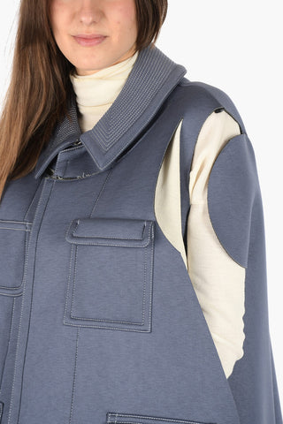 MM0 vintage effect coat with Touch Strap Closure