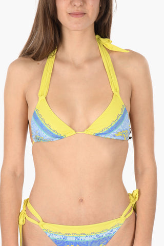 Printed Triangle Bikini Top