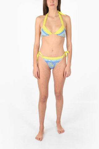 Printed Triangle Bikini Top