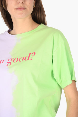 Printed tie dye t-shirt