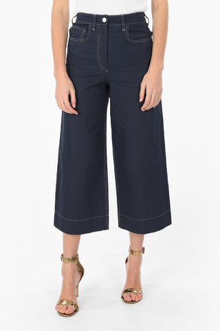 Boot-cut Culotte Trousers