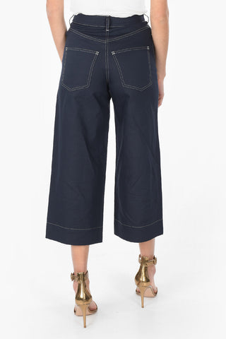 Boot-cut Culotte Trousers