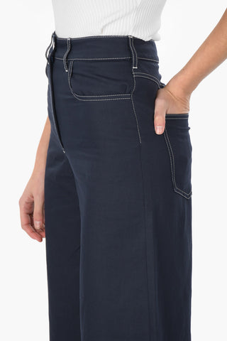 Boot-cut Culotte Trousers