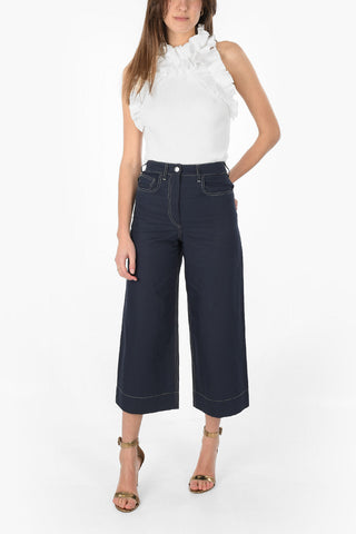 Boot-cut Culotte Trousers