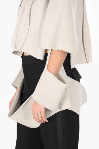 MM0 cut out details crew-neck sweater