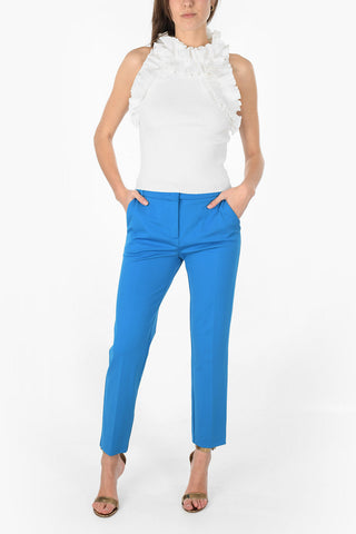 Rouched high neck top