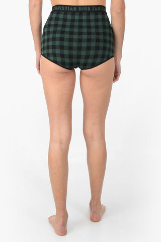 J'ADIOR High rise gingham check culotte