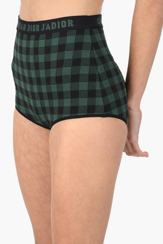 J'ADIOR High rise gingham check culotte