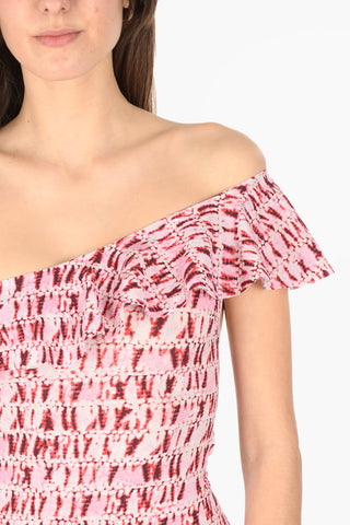 One shoulder  SICILYA One-piece Swimsuit with Ruffle