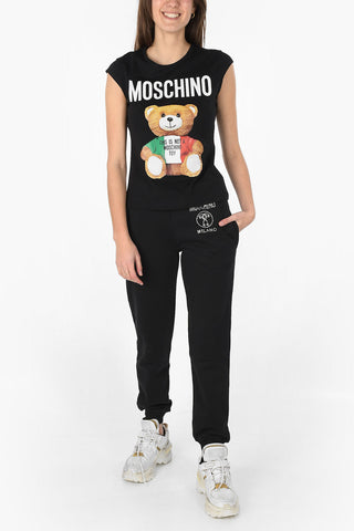 COUTURE! Printed T-shirt With cap sleeves
