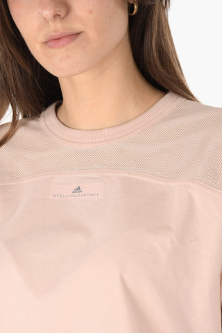 STELLA MCCARTNEY Cropped t-shirt with mesh detail