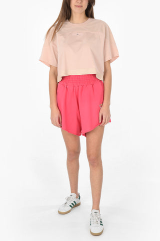 STELLA MCCARTNEY Cropped t-shirt with mesh detail