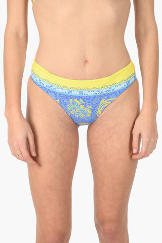Culotte Bikini stampato con Arricciatura