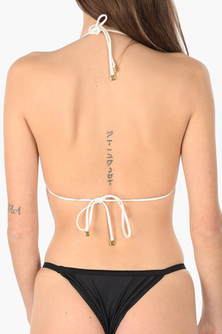 Floral printed GARDEN VEIL Triangle Bikini top 