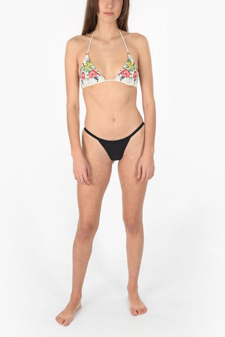 Floral printed GARDEN VEIL Triangle Bikini top 