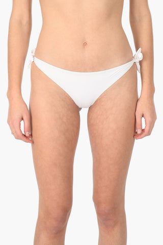 Slip Bikini con Lacci e Logo ricamato