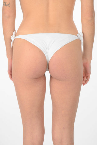 Slip Bikini con Lacci e Logo ricamato