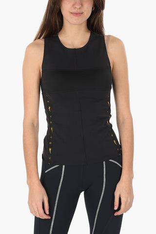 Canotta running con logo