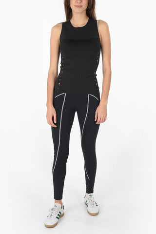 Canotta running con logo