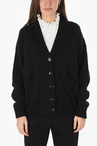 Embroidered crochet cardigan