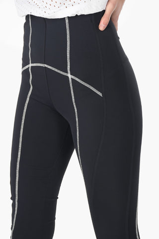 Leggings GALILEA con cuciture a contrasto