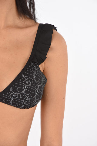 Printed Triangle Bikini Top