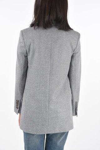 Blazer 1 Bottone in Lana con Rever a Lancia