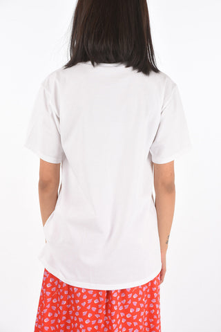 Craved Embroidery Collar T-Shirt